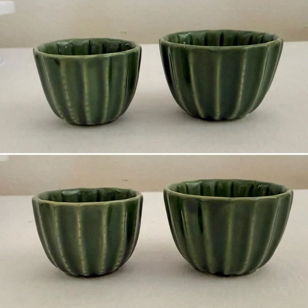 Handpainted Ceramic Measuring Cups Set Mix and Match Styles Set Rustic Cottage